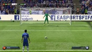 FIFA 15 1st penalty shootout Man Utd vs Chelsea Community shield