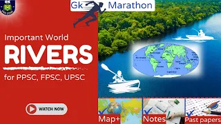 Master major Rivers in the World , World Geography,  Gk exams (#PPSC #FPS #UPSC) @GkProZone