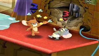 Tom and Jerry in War of the Whiskers HD Jerry Vs Nibbles Vs Duck Vs Spike