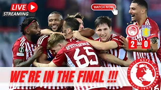 WE'RE GOING TO THE FINAL! | OLYMPIACOS BEAT VILLA 2-0(6-2 AGG)