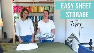 How To Store Sheet Sets (A Hack!)