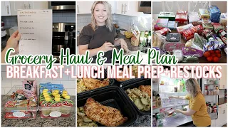 WEEKLY GROCERY HAUL + MEAL PLAN | EASY BREAKFAST + LUNCH MEAL PREP | FRIDGE AND PANTRY RESTOCK