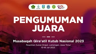 🔴[LIVE] Pengumuman Juara Musabaqah Qira'atil Kutub Nasional | MQK 2023