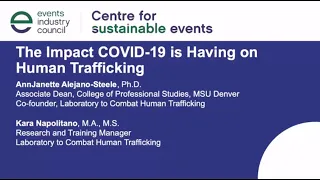 Webinar: The Impact COVID-19 is Having on Human Trafficking