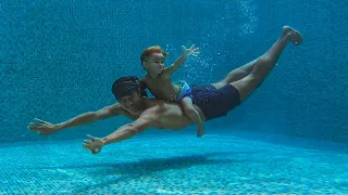 BABY SWIM LESSONS - The Ultimate Routine to Help Our 3 YR OLD Swim and Deep Dive in the Seychelles