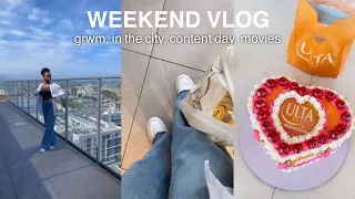 weekend in my life (grwm, la content day w/ a brand, going to the movies) | GABRIELLE