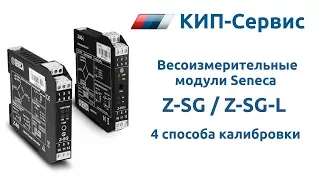 Весоизмерительные модули Seneca Z-SG / Z-SG-L: 4 способа калибровки