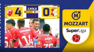 Mozzart Bet Super liga 2023/24 - 2.Kolo: CRVENA ZVEZDA – NAPREDAK 4:0 (3:0)