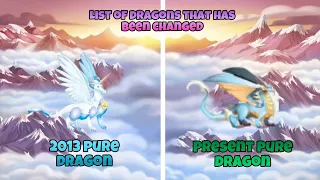 ALL DRAGONS IN DRAGON CITY THAT HAS BEEN CHANGED OR REPLACED PART 1