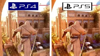 Assassin's Creed Mirage PS4 vs PS5 Graphics Comparison
