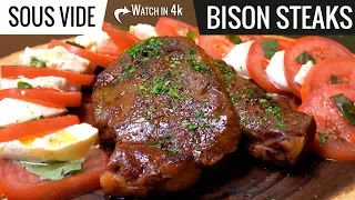 Best way to cook Bison Steak Sous Vide - Ribeye and New York Strip