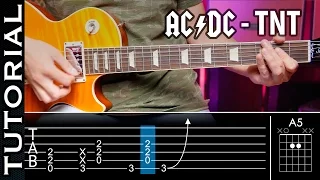 Cómo tocar TNT de ACDC en guitarra! Rock fácil  | Guitarraviva