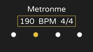 Metronome | 190 BPM | 4/4 Time (with Accent )