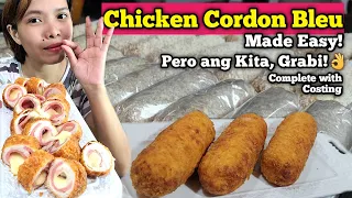 Chicken Cordon Bleu Pangnegosyo Recipe Complete with Costing