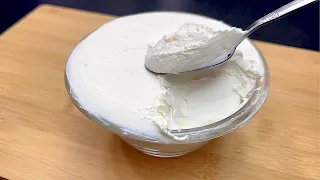 How to Make Mascarpone / Homemade 2 Ingredients Mascarpone