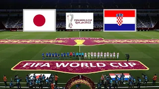 Japan vs Croatia ● FIFA WORLD CUP QATAR 2022 | Round of 16 | 5 December 2022 Gameplay