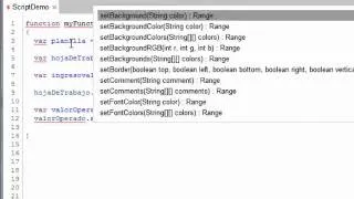 Apps Script Interactuando con el Servicio de Spreadsheet