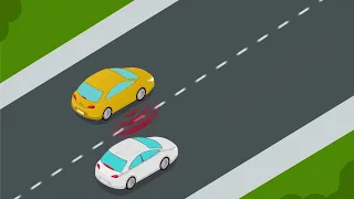 Blind spot monitoring - Vehicle safety feature animations