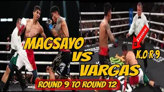 Mark Magsayo Vs Rey Vargas Knockdown Full fights Round 9 to Round 12 RF SPORTS TV July 10 2022