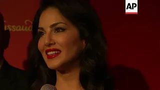 Bollywood actress Sunny Leone unveils waxwork at Madame Tussauds