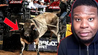 AFRICAN Guy Watches Some DANGEROUS American Bull Riding