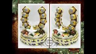 DIY HORSESHOE for HAPPINESS made of CANDY and CHOCOLATE with your own handscandy Compositions