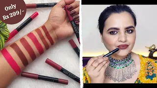SWISS BEAUTY 12 HRS STAY MATTE LIP CRAYON || ONLY RS 299 || ALL SHADES
