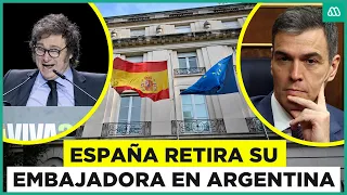 España retira su embajadora en Buenos Aires tras dichos de Milei