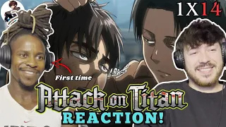 LEVI IS INSANE!! His first time reacting to ATTACK ON TITAN | EPISODE 14 REACTION (w/Subtitles)