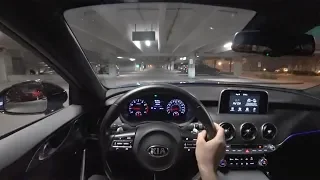 2018 Kia Stinger GT RWD - POV Night Driving Impressions (Binaural Audio)