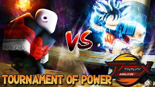 I HOSTED THE *DRAGON BALL SUPER* TOURNAMENT OF POWER IN ANIME FIGHTING SIMULATOR ROBLOX