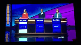 Jeopardy (12/18/18) FUNNY MOMENT, Jackie Fuchs almost had the $200 clue