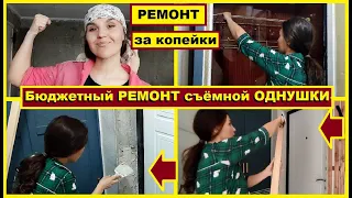 СПАСЕНИЕ СЪЁМНОЙ ОДНУШКИ🔨Сама делаю шкаф и дверь на скорую руку👍РЕМОНТ за копейки🔥ИДЕИ своими руками