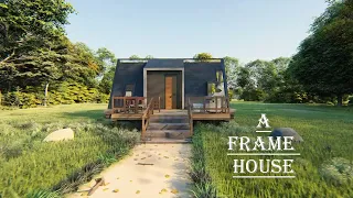 Spacious A-Frame in the Forest! A-frame Tour!