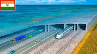 INDIA'S 1st UNDERWATER RAIL-CUM-ROAD TUNNEL Planned by MODI Government 🇮🇳