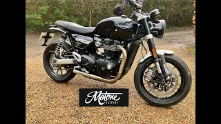 Triumph Speed Twin 1200 with Motone Nautilus Exhaust System