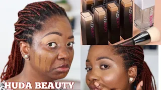 NEW HUDA FAUXFILTER STICK FOUNDATION REVIEW COMBINATION SKIN | DARK SKIN