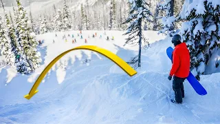 Amateur Snowboarder VS Pro Level Side Hits