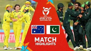 Australia v Pakistan Semi-final 2 Highlights | ICC U19 Men’s CWC 2024