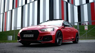 Drone Shots, Acceleration, Engine Sound ! - Audi RS5 Coupe