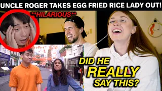 HILARIOUS Uncle Roger with Egg Fried Rice Lady in CHINATOWN (Funny Reaction!)