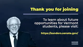 3/15/2021 - Sen. Sanders Virtual Town Hall