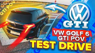 VOLKSWAGEN GOLF GTI 6 285HP POV TEST DRIVE AUTOBAHN VW
