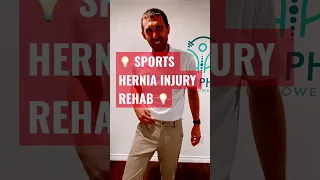 SPORTS HERNIA Injury Rehab Part 1 | Aleks Physio | #shorts