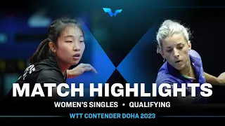 Zhang Wanling vs Debora Vivarelli | WS Qual | WTT Contender Doha 2023