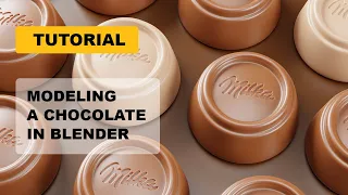 How to make a milka chocolate in blender | Koslog 3D