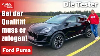 Ford Puma: Bei der Qualität muss er zulegen! - Test | auto motor und sport