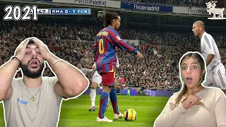 Americans React To LEGENDARY Moments By RONALDINHO!