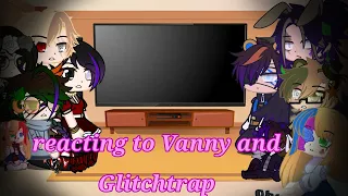 Aftons and Emily's react to Vanny and Glitchtrap |Izuku Afton,Momo Afton and Katsuki Emily AU