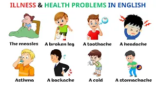 English Vocabulary | Illness & Health Problems In English | Esl | Learn English | Easy English